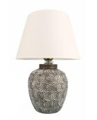 YL687 grijze en witte tafellamp - H.42 cm