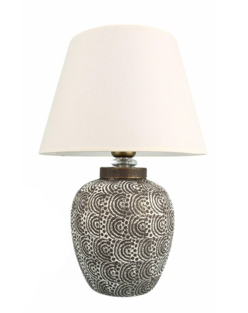 Lampe à poser YL687 grise et blanche - H.42 cm