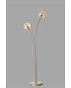 Lampadaire 8817 ambré et doré - H.165 cm