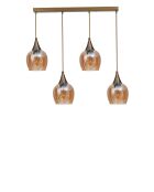 9062 Suspension aus Honig und Gold - H.80 cm