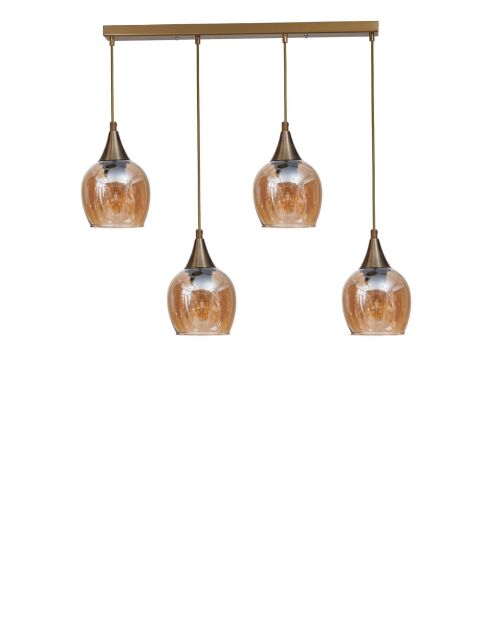 9062 Suspension aus Honig und Gold - H.80 cm