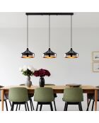 Yildo hanglamp - L-253 zwart - 146x36x122 cm