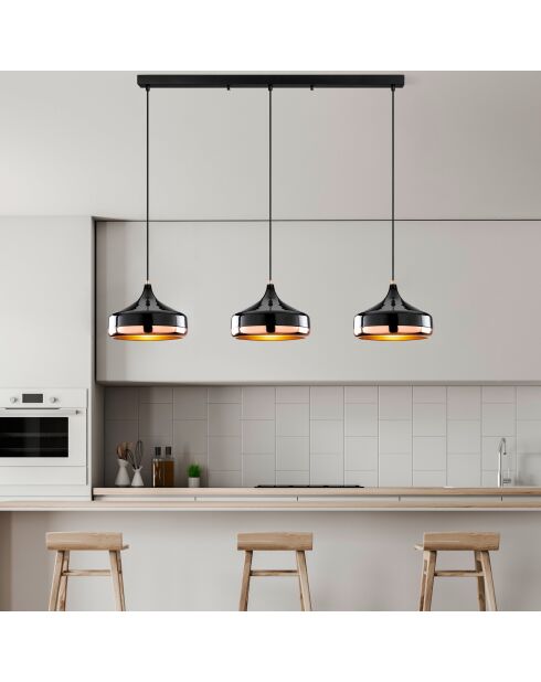 Suspension Yildo - L-253 noire - 146x36x122 cm