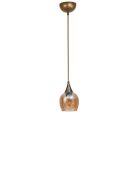 Suspension 9062 miel et dorée - H.80 cm