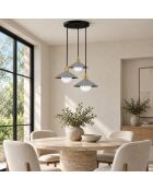 Pendelleuchte Plise grau - 67x67x96 cm