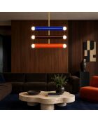Suspension Vento multicolore - 35x10x62 cm
