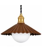 Suspension Plise marron foncé - 67x67x96 cm
