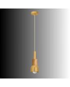 Suspension Elwood dorée - H.30-90 cm