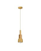 Suspension Elwood dorée - H.30-90 cm