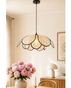 Suspension Rose écrue - D.60 cm