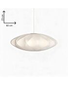 K witte hanglamp - 100x60 cm