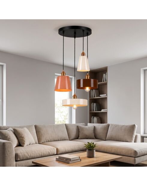 Suspension Novella multicolore - H.35-90 cm