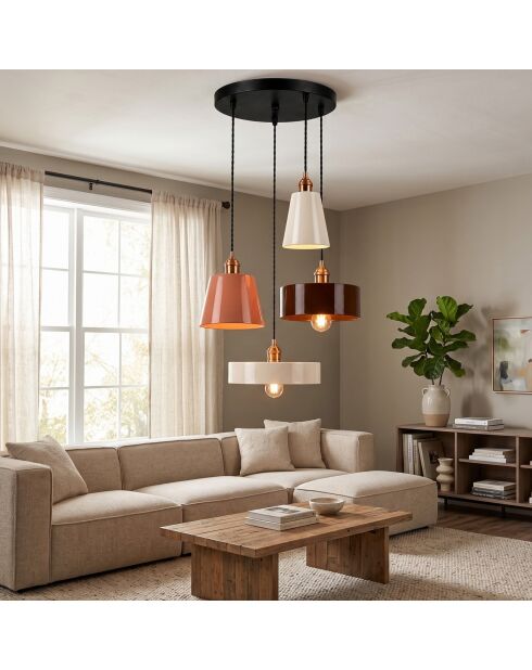 Suspension Novella multicolore - H.35-90 cm