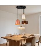 Novella meerkleurige hanglamp - H.35-90 cm