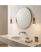 Elwood beige hanglamp - H.30-90 cm
