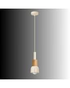 Elwood beige hanglamp - H.30-90 cm