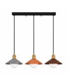 Mehrfarbige Pendelleuchte Plise - 32x105x96 cm