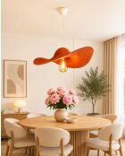 Suspension Noir 003 orange - D.50 cm