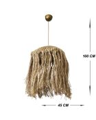 Suspension Samara naturelle - 45 x 100 cm