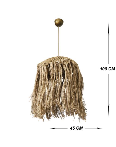 Suspension Samara naturelle - 45 x 100 cm