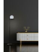 8818 lampada da terra bianca e nera - D.30x155 cm