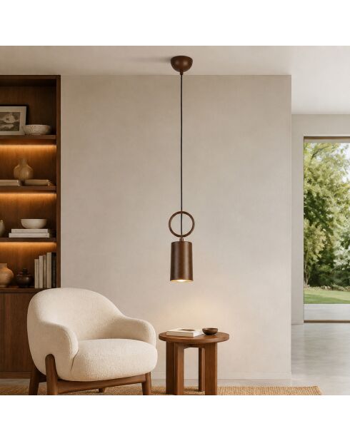Suspension Ringa marron foncé - 9x9x94 cm