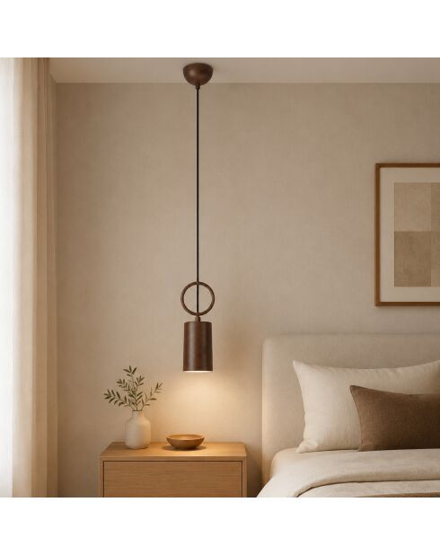 Suspension Ringa marron foncé - 9x9x94 cm