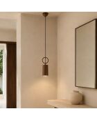 Suspension Ringa marron foncé - 9x9x94 cm