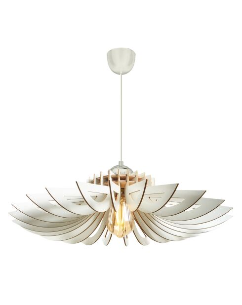 160 weiße Pendelleuchte - H.45 cm
