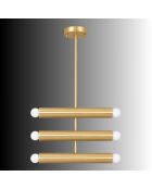 Vento gouden hanglamp - 35x10x62 cm