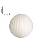 K witte hanglamp - 100x58 cm