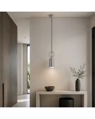 Suspension Ringa grise - 9x9x94 cm