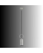 Suspension Ringa grise - 9x9x94 cm