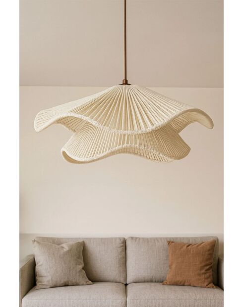 Suspension BK224 écrue - H.18 - 52 cm