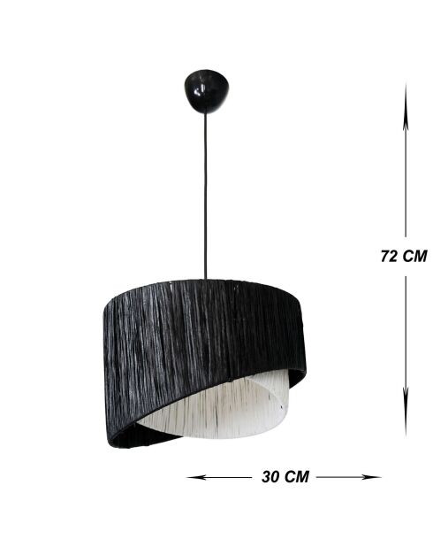 Suspensión para tartas en blanco y negro - H.65 cm