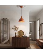 Suspension Scandi orange - H.36-110 cm