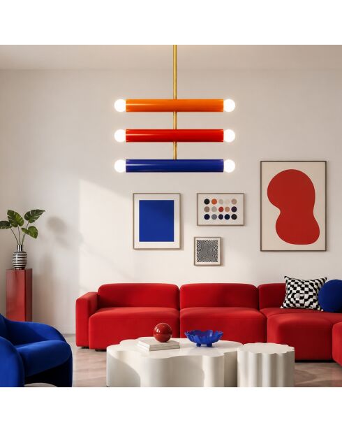 Suspension Vento multicolore - 35x10x62 cm
