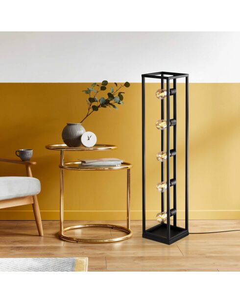 Lampadaire Kafes 13746 noir - 21x21x102 cm