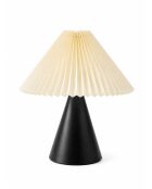 9094 witte en zwarte tafellamp - H.41 cm