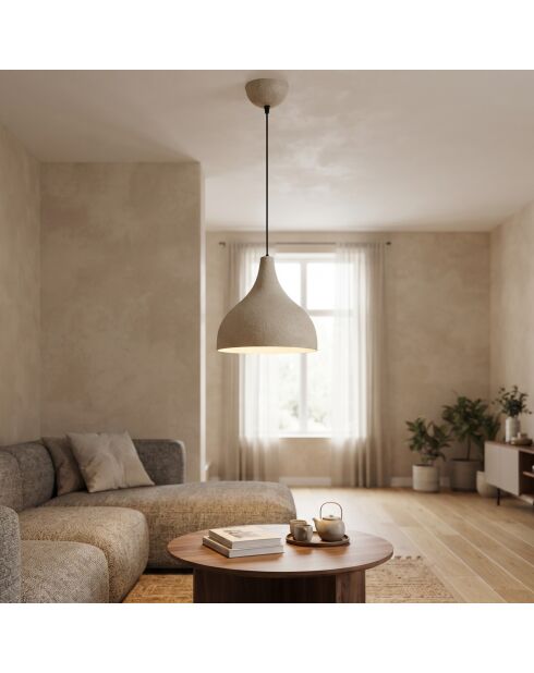 Suspension Scandi crème - H.36-110 cm