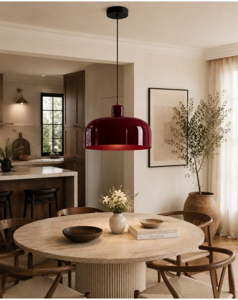 Suspension Calico 003 bordeaux - D.30 cm