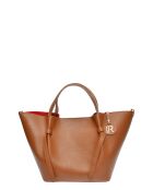 Handtasche aus cognacfarbenem Rindsleder - 24x38x13,5 cm