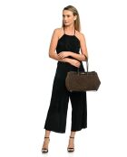Borsa a tracolla in vacchetta marrone scuro - 25x31x10 cm
