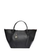 Handtasche aus schwarzem Rindsleder - 24x38x13,5 cm