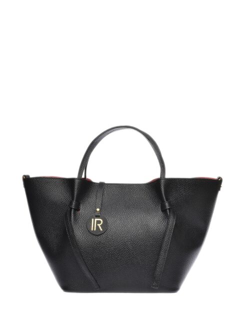 Handtasche aus schwarzem Rindsleder - 24x38x13,5 cm