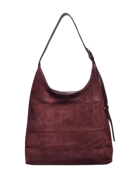 Hobo-Tasche aus Veloursleder aus Weinkork - 32x40x12 cm