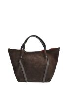 Tragetasche aus braunem Rindsleder - 24x29x13,5 cm
