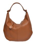 Hobo-Tasche aus cognacfarbenem Rindsleder - 34x44x5 cm