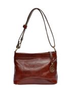 Braune Schultertasche aus Rindsleder - 19x29,5x7,5 cm