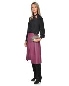 Braune Handtasche aus Glattleder - 9x18x4,5 cm